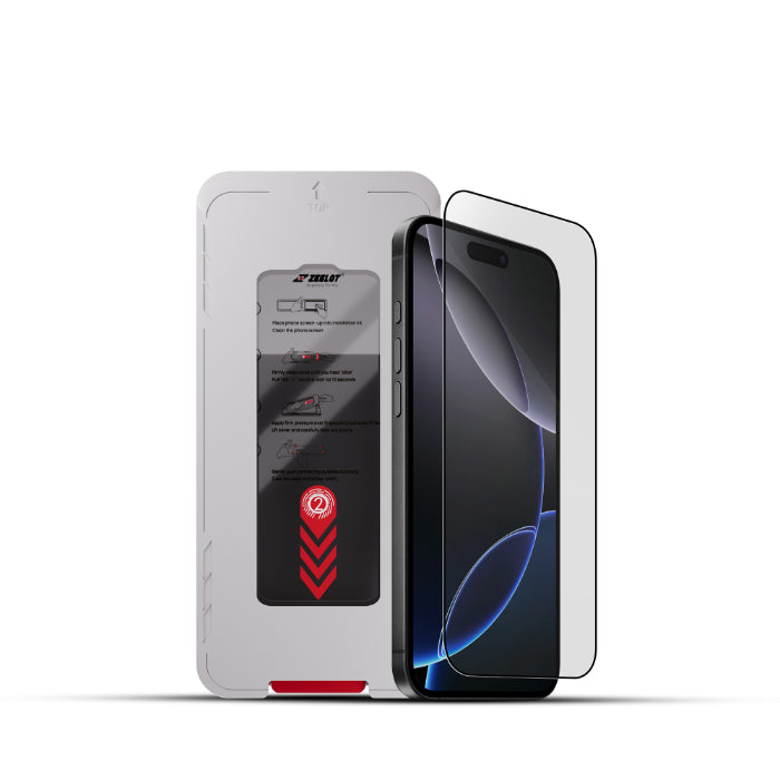 ZEELOT SOLIDsleek V2 (2.5D+) Tempered Glass Screen Protector for iPhone Air 6.5" (2025) with EasyFit Installation Kit