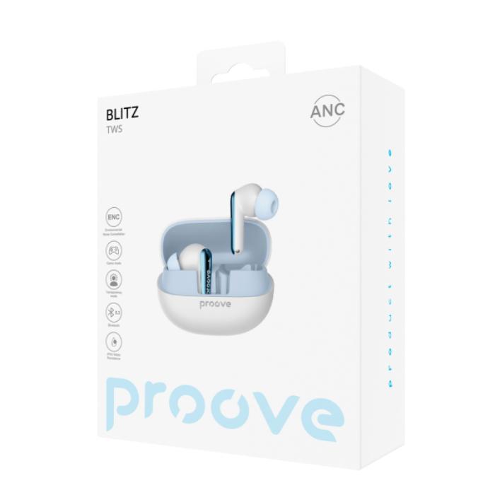 Blue PROOVE Blitz Wireless Earphones with ANC packaging