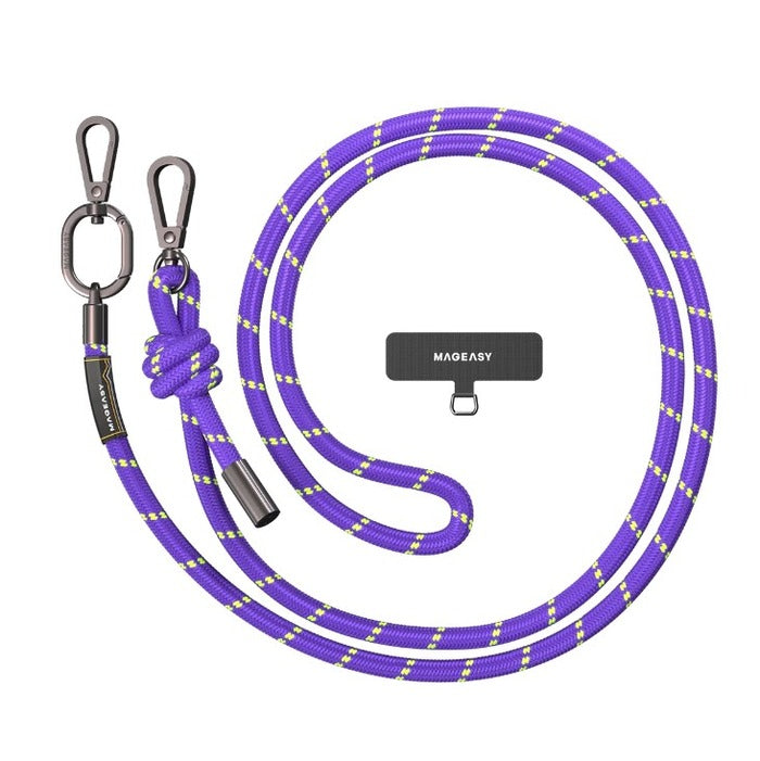 Shop and buy MagEasy Adjustable Crossbody Phone Lanyard Strap+Strap Card - 8.3mm Loop+ System Ring Holder| Casefactorie® online with great deals and sales prices with fast and safe shipping. Casefactorie is the largest Singapore official authorised retailer for the largest collection of mobile premium accessories.