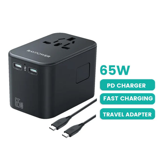 Shop and buy RAVPower RP-PC1035 PD PIONEER 65W 3-Port Travel Charger with 100W C-C Cable Charge 4 devices| Casefactorie® online with great deals and sales prices with fast and safe shipping. Casefactorie is the largest Singapore official authorised retailer for the largest collection of mobile premium accessories.