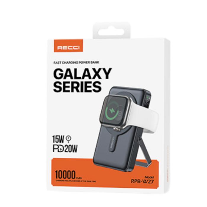 Shop and buy RECCI RPB-W27 Galaxy Series 3-in-1 10000mAh Power Bank with Holder| Casefactorie® online with great deals and sales prices with fast and safe shipping. Casefactorie is the largest Singapore official authorised retailer for the largest collection of mobile premium accessories.