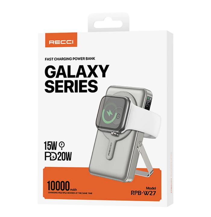 Shop and buy RECCI RPB-W27 Galaxy Series 3-in-1 10000mAh Power Bank with Holder| Casefactorie® online with great deals and sales prices with fast and safe shipping. Casefactorie is the largest Singapore official authorised retailer for the largest collection of mobile premium accessories.