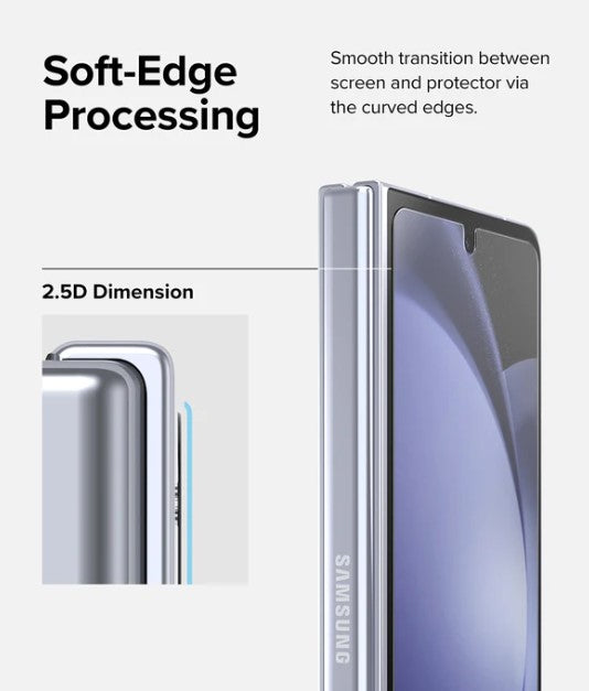 Shop and buy Ringke Exterior Cover Display Glass Screen Protector for Samsung Galaxy Z Fold 5 (2023) Clear| Casefactorie® online with great deals and sales prices with fast and safe shipping. Casefactorie is the largest Singapore official authorised retailer for the largest collection of mobile premium accessories.