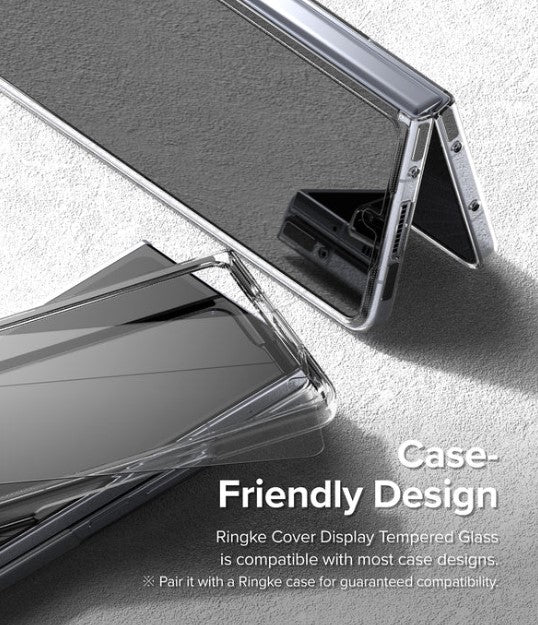 Shop and buy Ringke Exterior Cover Display Glass Screen Protector for Samsung Galaxy Z Fold 5 (2023) Clear| Casefactorie® online with great deals and sales prices with fast and safe shipping. Casefactorie is the largest Singapore official authorised retailer for the largest collection of mobile premium accessories.