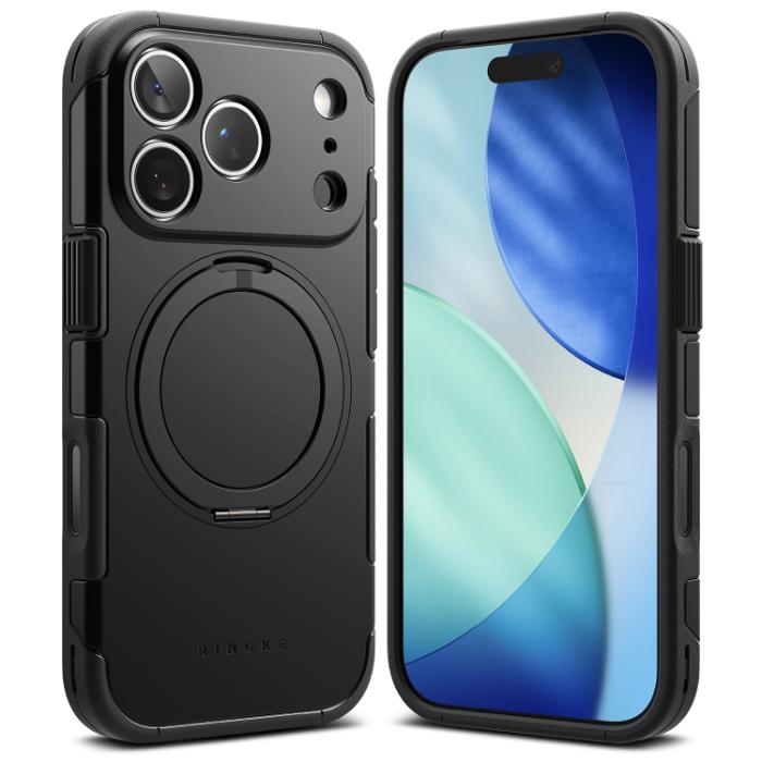 Black RINGKE Alles Case for iPhone 17 Pro 6.3" (2025) on a white background