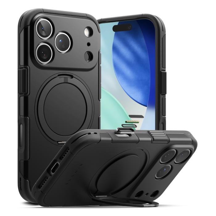 Black RINGKE Alles Case for iPhone 17 Pro 6.3" (2025) on a white background