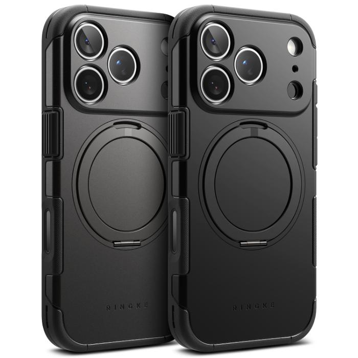 Black and Gunmetal RINGKE Alles Case for iPhone 17 Pro 6.3" (2025) on a white background