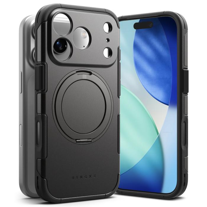 Gunmetal RINGKE Alles Case for iPhone 17 Pro 6.3" (2025) on a white background