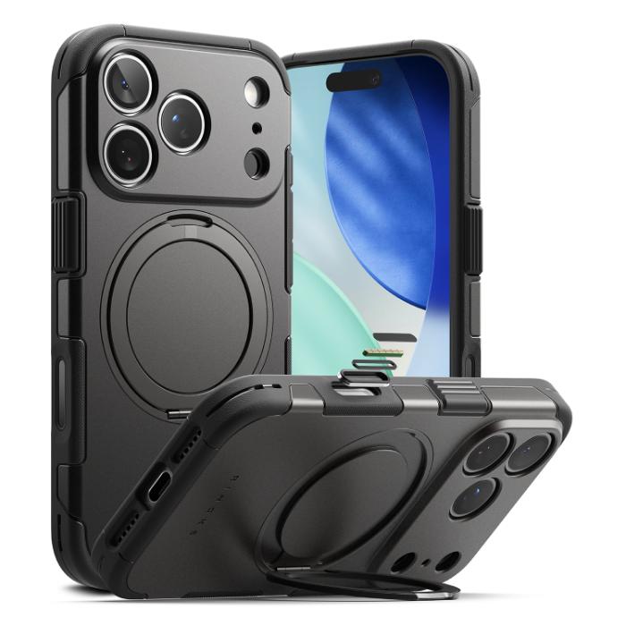 Gunmetal RINGKE Alles Case for iPhone 17 Pro 6.3" (2025) on a white background