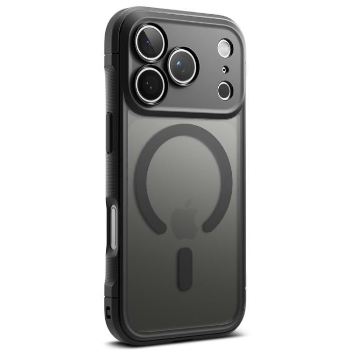 Matte Black RINGKE Fusion Bold Magnetic Case for iPhone 17 Pro 6.3" (2025) on a white background