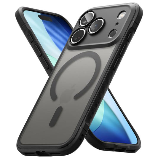 Matte Black RINGKE Fusion Bold Magnetic Case for iPhone 17 Pro 6.3" (2025) on a white background