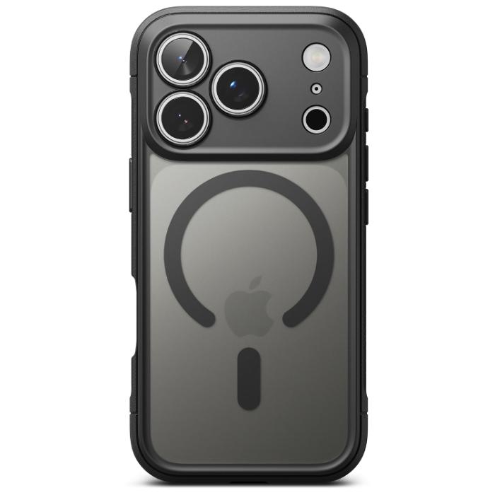 Matte Black RINGKE Fusion Bold Magnetic Case for iPhone 17 Pro 6.3" (2025) on a white background