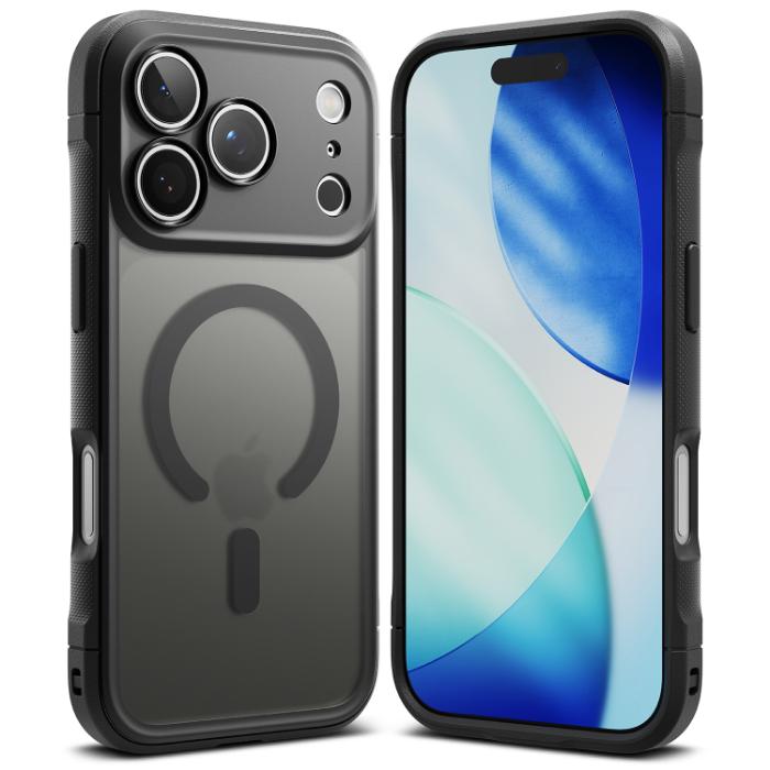 Matte Black RINGKE Fusion Bold Magnetic Case for iPhone 17 Pro 6.3" (2025) on a white background