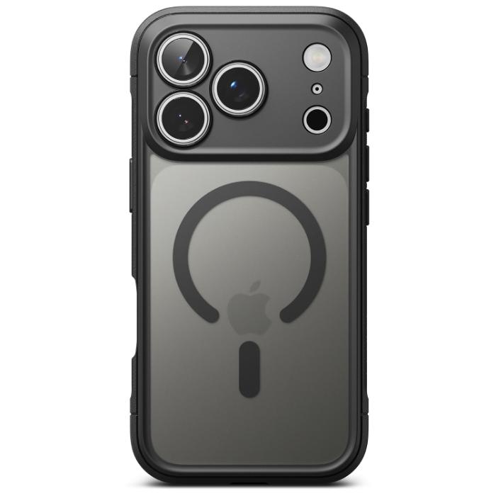 Matte Black RINGKE Fusion Bold Magnetic Case for iPhone 17 Pro 6.3" (2025) on a white background