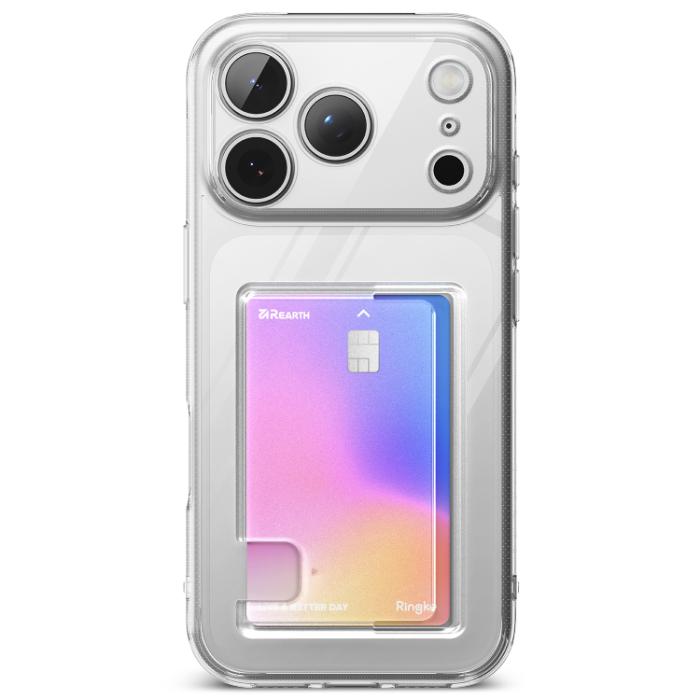 Clear RINGKE Fusion Card Case for iPhone 17 Pro Max 6.9" (2025) on a white background