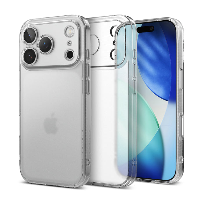 Matte Clear RINGKE Fusion Case for iPhone 17 Pro 6.3" (2025) on a white background