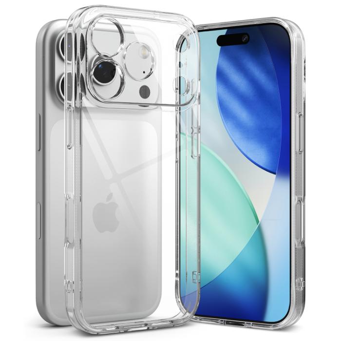 Clear RINGKE Fusion Case for iPhone 17 Pro Max 6.9" (2025) on a white background