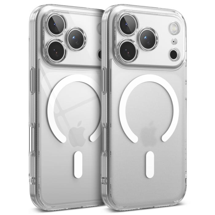 Clear and Matte Clear RINGKE Fusion Magnetic Case for iPhone 17 Pro 6.3" (2025) on a white background