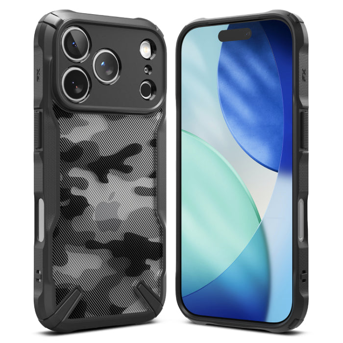 Camo Black RINGKE Fusion X Case iPhone 17 Pro Max 6.9" (2025) on a white background