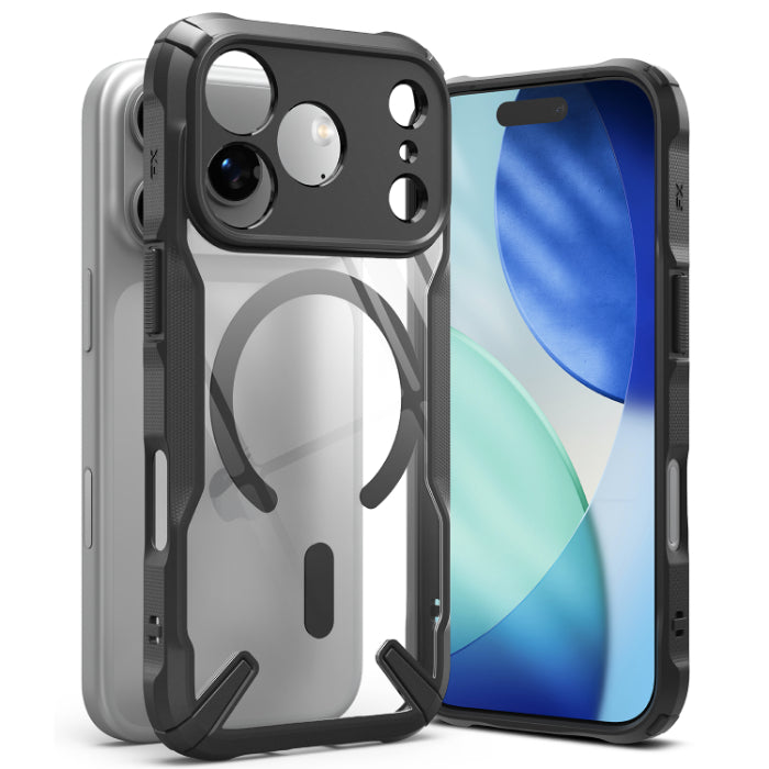 BLACK RINGKE Fusion X Magnetic Case for iPhone 17 Pro 6.3" (2025) on a white background