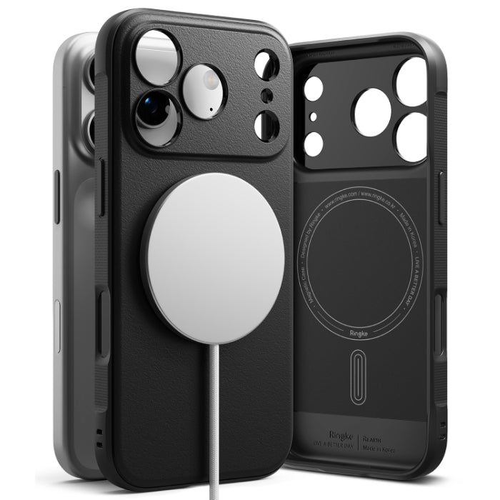 Black RINGKE Onyx Magnetic Case for iPhone 17 Pro 6.3" (2025) logo on a white background