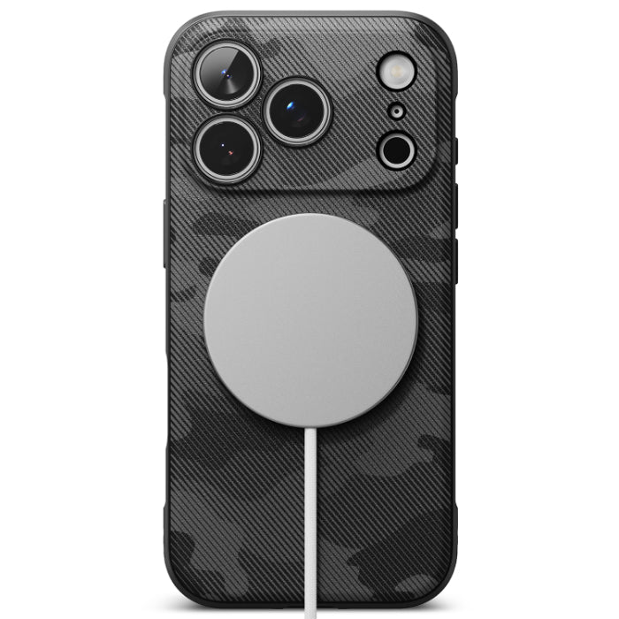 Camo Black RINGKE Onyx Magnetic Case for iPhone 17 Pro 6.3" (2025) logo on a white background