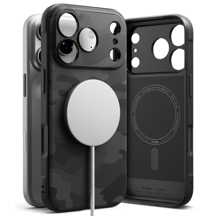 Camo Black RINGKE Onyx Magnetic Case for iPhone 17 Pro Max 6.9" (2025) on a white background