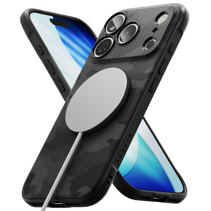 Camo Black RINGKE Onyx Magnetic Case for iPhone 17 Pro Max 6.9" (2025) on a white background