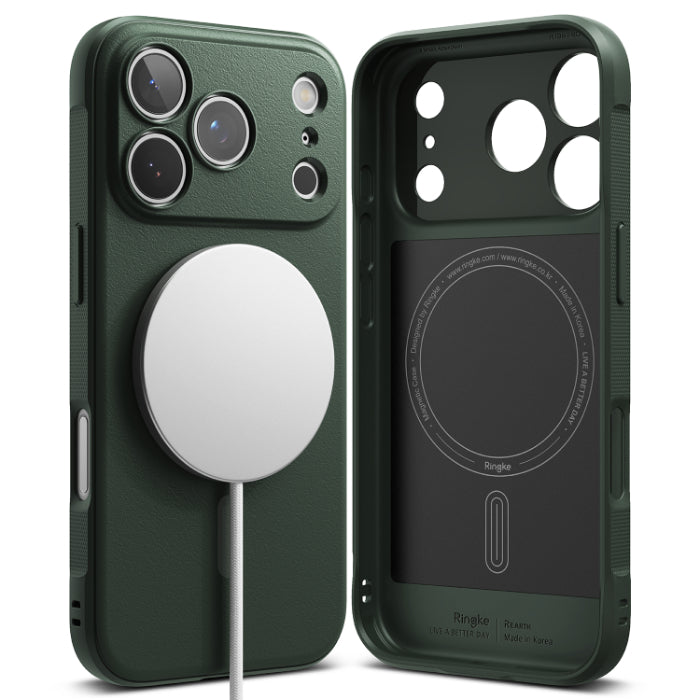 Dark Green RINGKE Onyx Magnetic Case for iPhone 17 Pro 6.3" (2025) logo on a white background