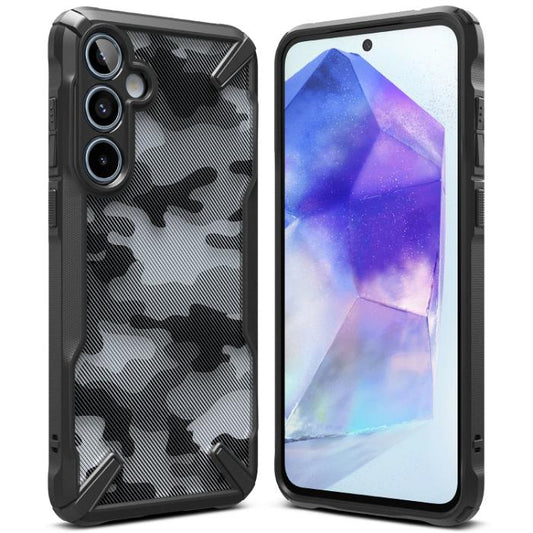 Shop and buy Ringke Fusion X Design Case for Samsung Galaxy A55 5G (2024) Shockproof  Comfortable Grip Camouflage| Casefactorie® online with great deals and sales prices with fast and safe shipping. Casefactorie is the largest Singapore official authorised retailer for the largest collection of mobile premium accessories.