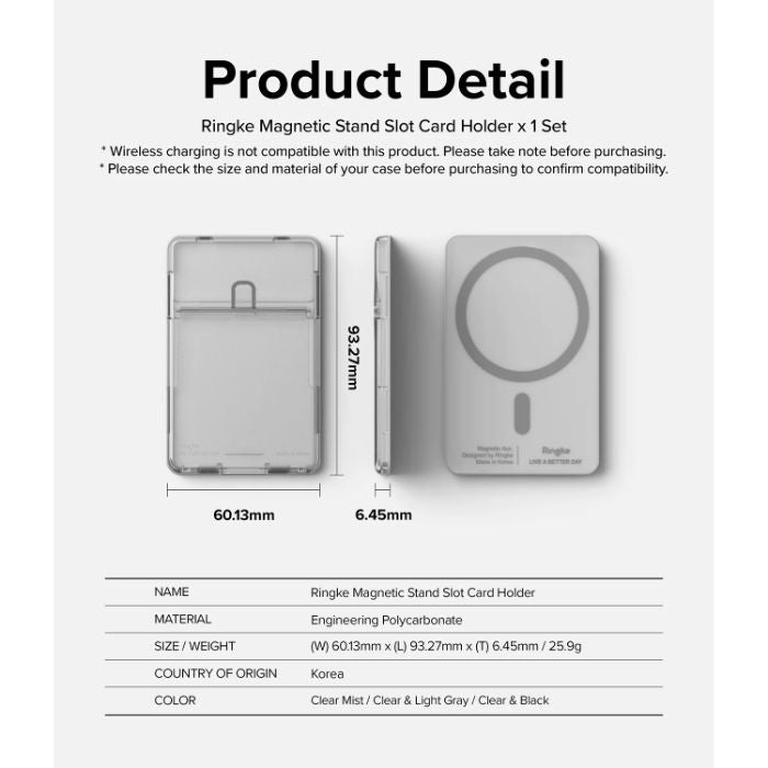 Shop and buy Ringke Magnetic Stand Card Slot Holder holds 2 cards with kickstand function Anti-Scratch| Casefactorie® online with great deals and sales prices with fast and safe shipping. Casefactorie is the largest Singapore official authorised retailer for the largest collection of mobile premium accessories.