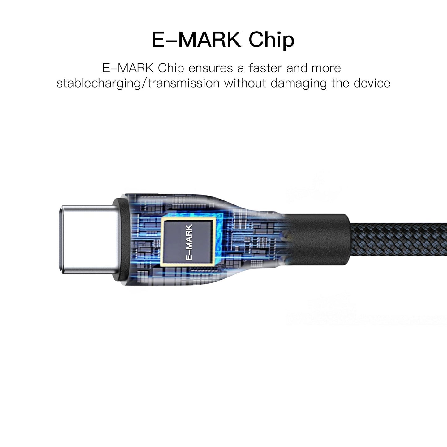 ORSEN S6 240W C-C Quick Charging Cable + Fast Transmission,1.5m