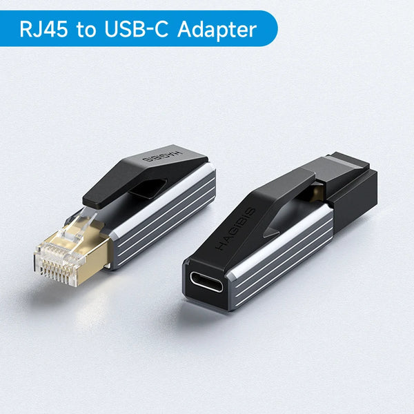HAGIBIS CR01 USB-C to RJ45 Gigabit Ethernet Adapter