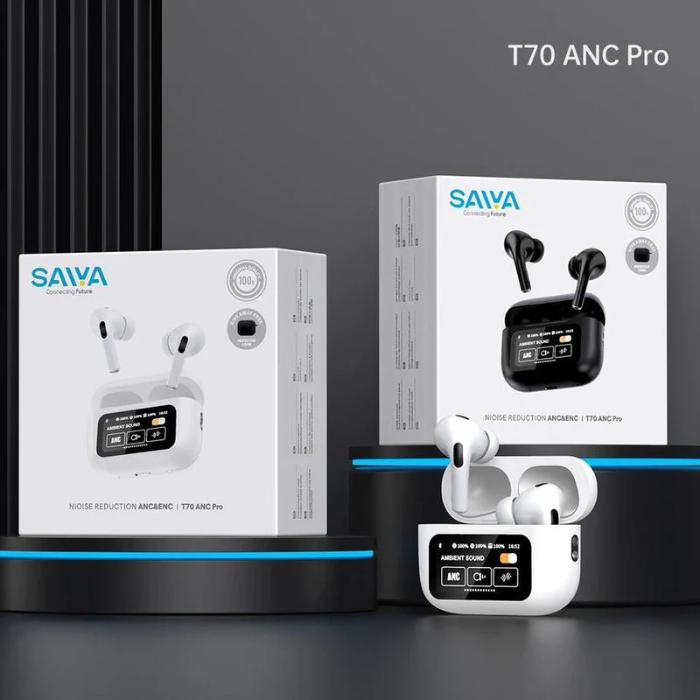 Shop and buy SAIYA T70 ANC Pro Wireless Earphone with LED Screen| Casefactorie® online with great deals and sales prices with fast and safe shipping. Casefactorie is the largest Singapore official authorised retailer for the largest collection of mobile premium accessories.