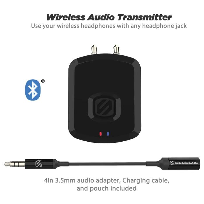 Shop and buy SCOSCHE FlyTunes Wireless Audio Transmitter Built-in rechargeable Battery Dual-pairing Bluetooth| Casefactorie® online with great deals and sales prices with fast and safe shipping. Casefactorie is the largest Singapore official authorised retailer for the largest collection of mobile premium accessories.