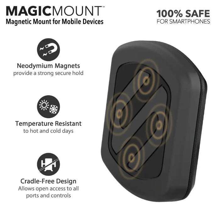 Shop and buy SCOSCHE MagicMount Dash Universal Magnetic Phone GPS Mount 4-Axis, 360 Degree adjustable head | Casefactorie® online with great deals and sales prices with fast and safe shipping. Casefactorie is the largest Singapore official authorised retailer for the largest collection of mobile premium accessories.