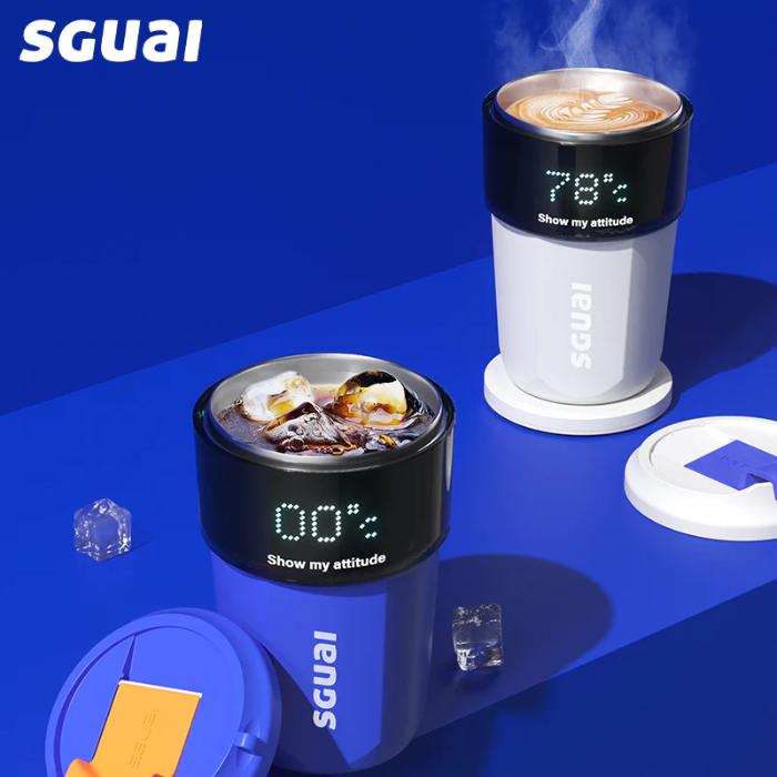 SGUAI C3 Smart Pixel Coffee Cup 350ml Thermos Insulated Travel Mug