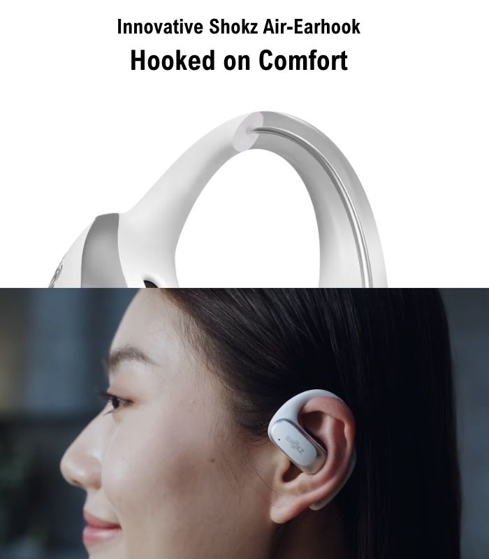 Shop and buy SHOKZ OpenFit Air Open-Ear True Wireless Bluetooth Headphones Smart Bass Mic Sweat Water Resistant| Casefactorie® online with great deals and sales prices with fast and safe shipping. Casefactorie is the largest Singapore official authorised retailer for the largest collection of mobile premium accessories.