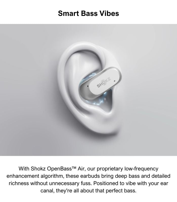 Shop and buy SHOKZ OpenFit Air Open-Ear True Wireless Bluetooth Headphones Smart Bass Mic Sweat Water Resistant| Casefactorie® online with great deals and sales prices with fast and safe shipping. Casefactorie is the largest Singapore official authorised retailer for the largest collection of mobile premium accessories.