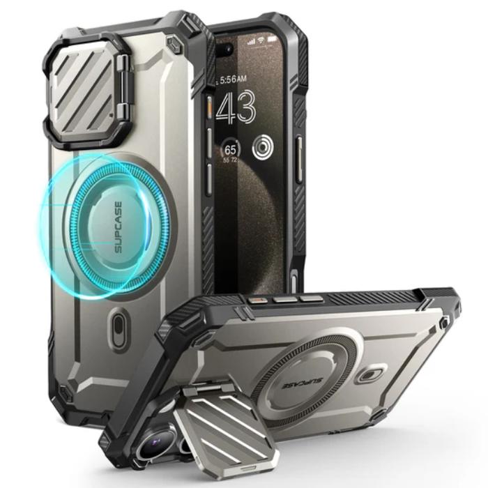 SUPCASE UB Mag XT Magnetic Rugged Case for iPhone 16 Pro Max 6.9" (2024) with Built-in Camera Cover & Kickstand