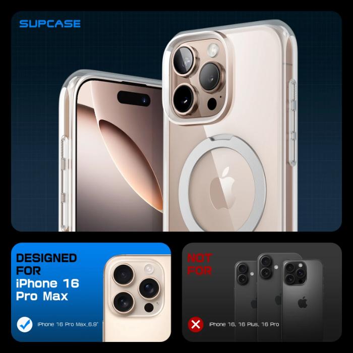 SUPCASE Unicorn Beetle MAG Stand Protective Case for iPhone 16 Pro 6.3" (2024) with Built-in Kickstand