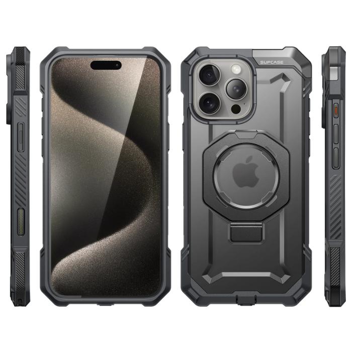 SUPCASE Unicorn Beetle Grip Magnetic Case for iPhone 16 Pro 6.3" (2024) with Built-in Kickstand