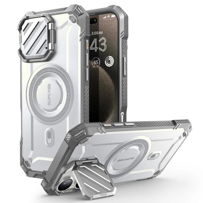 SUPCASE UB Mag XT Magnetic Rugged Case for iPhone 16 Pro 6.3" (2024) with Built-in Camera Cover & Kickstand