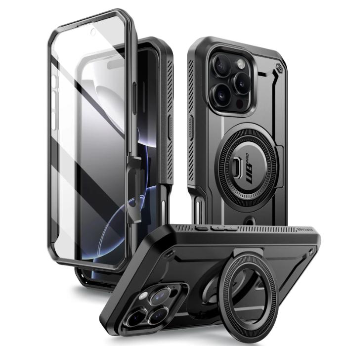 SUPCASE Unicorn Beetle MAG Pro Case for iPhone 16 Pro 6.3" (2024) with Built-in Kickstand