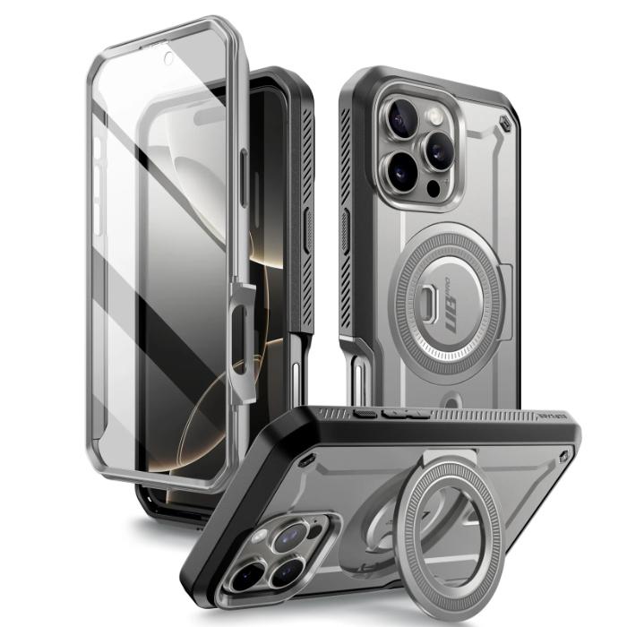 SUPCASE Unicorn Beetle MAG Pro Case for iPhone 16 Pro 6.3" (2024) with Built-in Kickstand