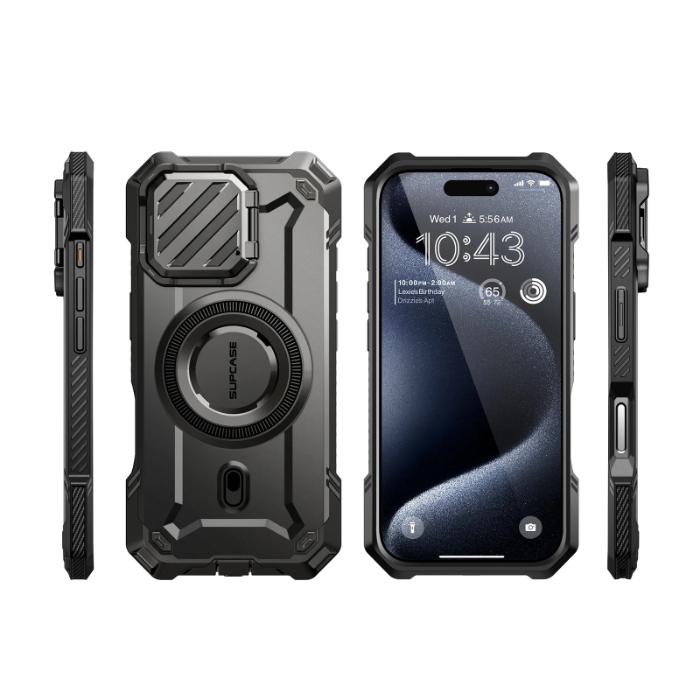 SUPCASE UB Mag XT Magnetic Rugged Case for iPhone 16 6.1" (2024) with Built-in Camera Cover & Kickstand