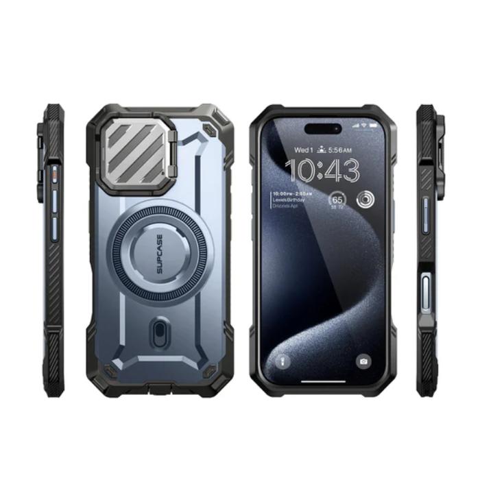 SUPCASE UB Mag XT Magnetic Rugged Case for iPhone 16 6.1" (2024) with Built-in Camera Cover & Kickstand