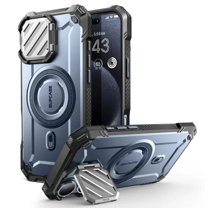 SUPCASE UB Mag XT Magnetic Rugged Case for iPhone 16 6.1" (2024) with Built-in Camera Cover & Kickstand