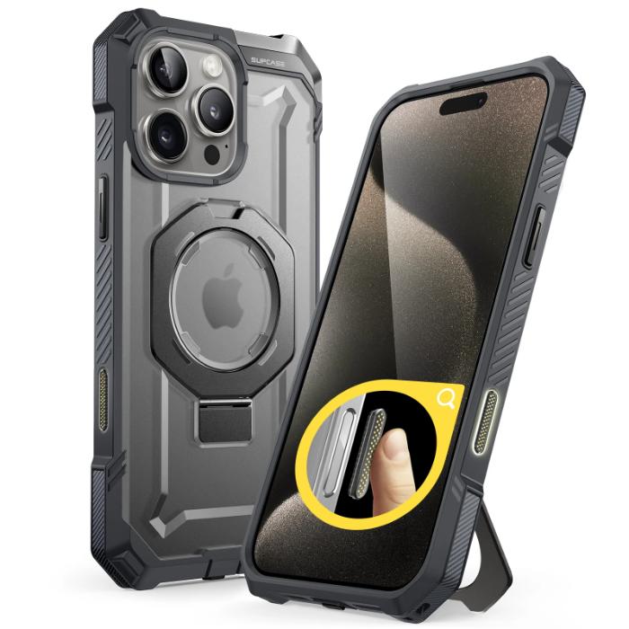 SUPCASE Unicorn Beetle Grip Magnetic Case for iPhone 16 Pro 6.3" (2024) with Built-in Kickstand