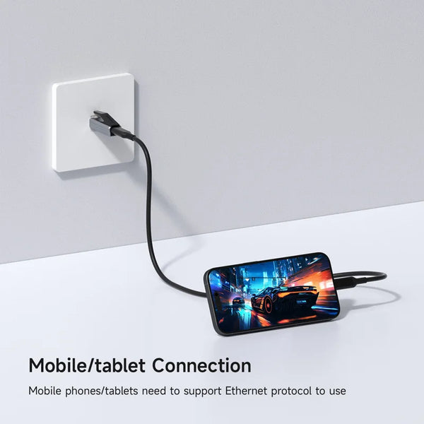 HAGIBIS CR01 USB-C to RJ45 Gigabit Ethernet Adapter